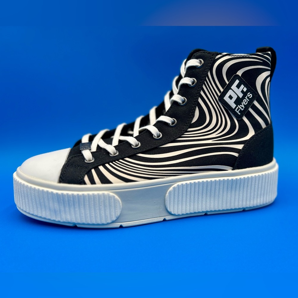 🦨 New UNISEX PF FLYERS LET IT FLOW ALLSTON X CHILLHOUSE HI TOP CANVAS SNEAKER